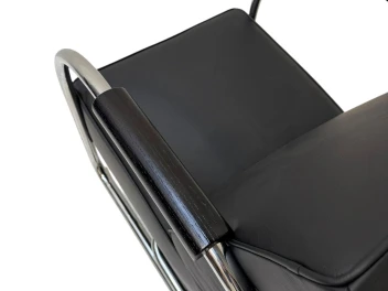 Art Deco Modernist Bauhaus Tubular Steel Lounge Chair by Frits Kuyken, 1936